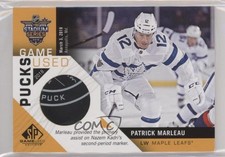 2018 Upper Deck SP Game Used Stadium Series Pucks Patrick Marleau #SSGUP-PM 0c3