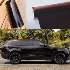 Chrome Black Charm Red Vinyl Wrap Gloss Car Wrap Vinyl 1ft X 5ft Black To Red