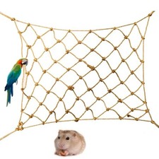 Parrot Swing Rope Birds Hanging Climbing Net With Hook Hammock Birds Stand