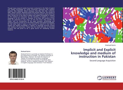 Implicit and Explicit knowledge and medium of instruction in Pakistan Shahzad Ka