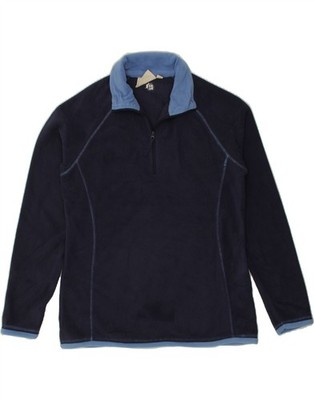 Mountain Warehouse Damen-Fleecepullover mit Reißverschluss am Ausschnitt UK 12 Medium marineblau BB04