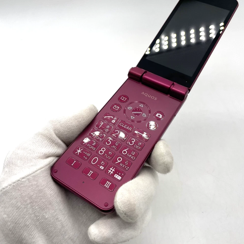 SHARP SH-N01 Red AQUOS KEITAI Flip Phone Unlocked SIM Free Japan - Image 3 of 4