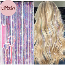 Hair Tinsel Clip in Dreamy Colorful Fairy Hair Tinsel Kit