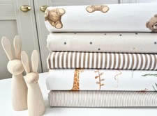 Fitted Sheets Compatible with Snuzpod Bedside Crib 100 % Cotton Poplin