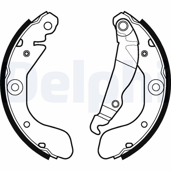 Delphi Bremsbackensatz LS2114 FüR T300 Aveo Chevrolet LPG Turbo-image