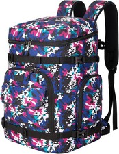 Ski Boot Bag,65L Snowboard Boot Bag for Air Travel,Padded Ski Bakcpack for Helme