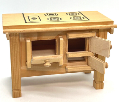 Bodo Hennig Wooden Stove Range Vintage Germany Dollhouse