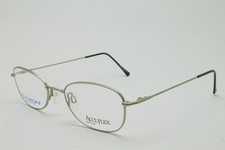 VINTAGE MARCHON FLEXON ACCUFLEX 400 BRUSHED CHROME EYEGLASSES SIZE:48-19-135