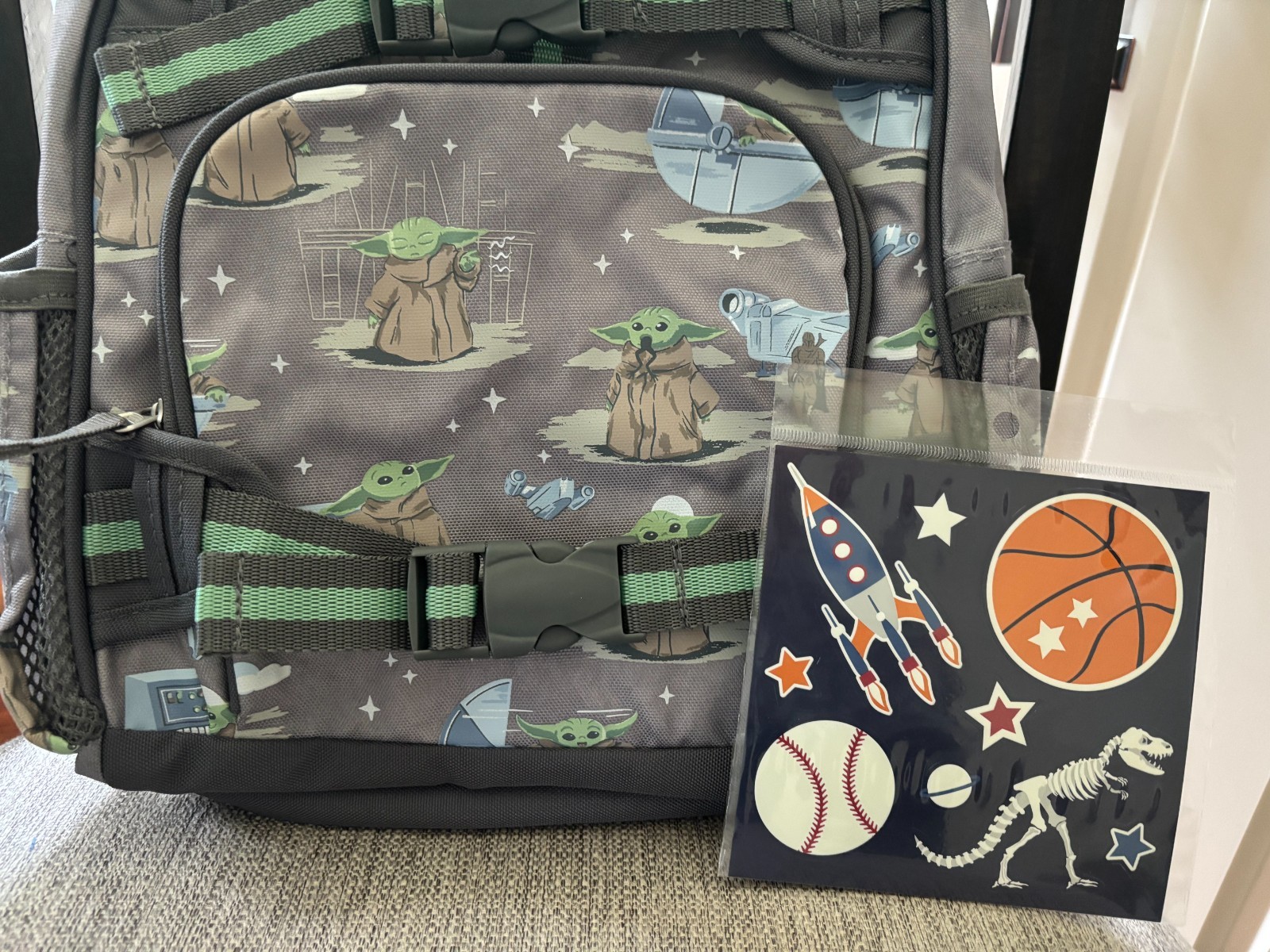 PONY Zaino scuola ceramica fienile Disney STAR WARS Grogu borsa da viaggio Mandalorian ? .