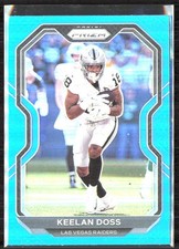 Keelan Doss 2020 Panini Prizm - Light Blue Prizm #137 - Las Vegas Raiders!