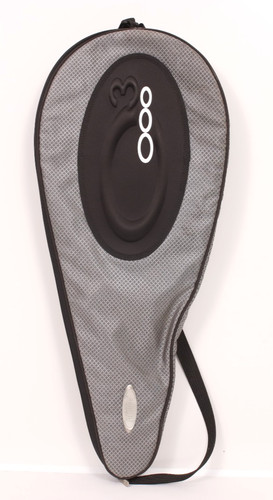 Prince O3 Tennis Racquet Bag Cover Carrying Case w/ Shoulder Strap Black Silver