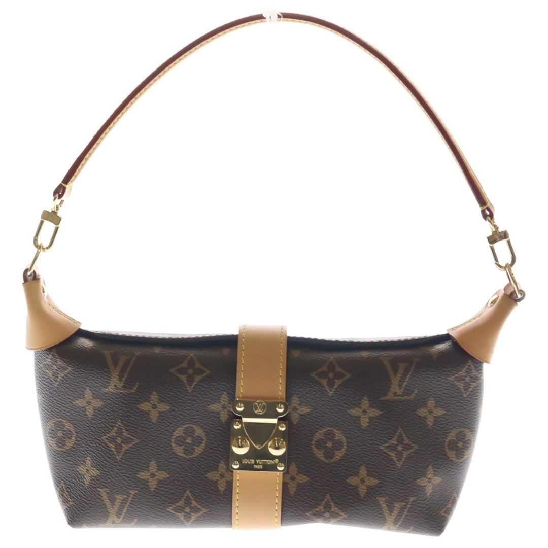 LOUIS VUITTON Monogram Pochette Mia PVC Leather One Shoulder Bag Brown Used e8be
