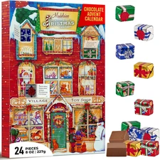 Madelaine Chocolate Advent Calendar with 24 Premium Milk Chocolates - 8 Oz (227 
