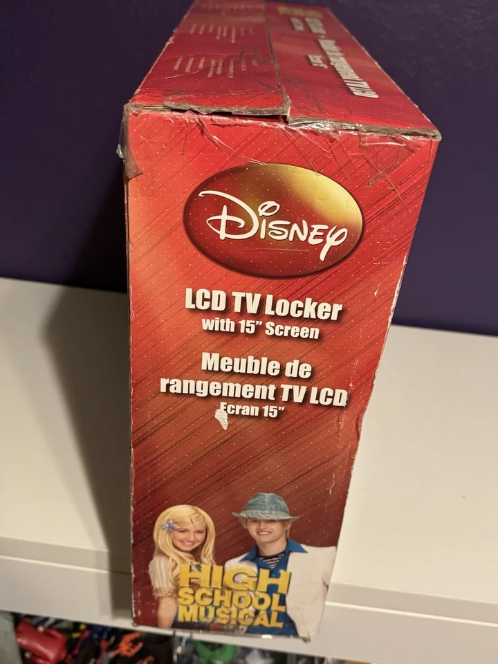 Disney High School Musical Red Locker LCD TV 15” 2007 New In Box Extremely Rare - Image 4 of 4
