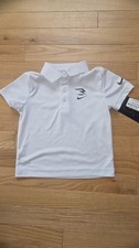 NEW Nike 3Brand Boys White Polo Shirt Only Size 4 Small