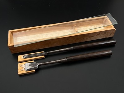 Vintage Japanese Chisel 2set nomi made by blacksmith /Plane Hammer Hand Tool g76