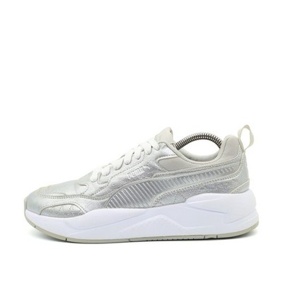 PUMA Damen RS-2K Schuhe Silber Leder, Mesh Low-Top Atmungsaktiv Sneaker EU 39