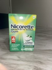 Nicorette Gum Spearmint Burst - 4MG 100EA Expires 5/2026