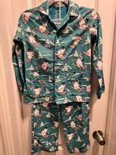 Nick and Nora Kids Christmas Flannel Pajamas Kids Size 10