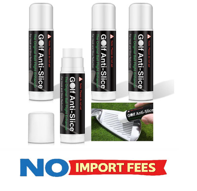 Halloscume 4 Pcs Golf Anti-Slice Anti-Slick Stick Compound for Clubs Boosts Dist