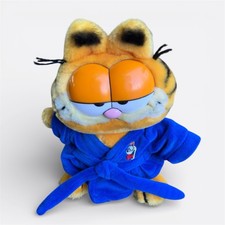 Vintage Garfield Plush Robe Pajamas Stuffed Animal 1978  81 Paws Inc Dakin