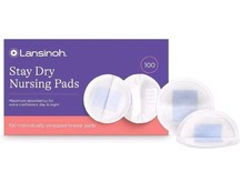 Lansinoh Stay Dry Disposable Nursing Pads - 100 Ct New