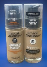 Revlon Colorstay 24HRS Foundation Combination Oily Skin 180 Sand Beige 2 Bottles