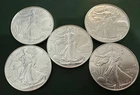 Lot of 5 - 2026 $1 American Silver Eagle 1 oz