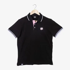 Milk Mocha Bear: Milk Polo Shirt - Black / Men / 3XL
