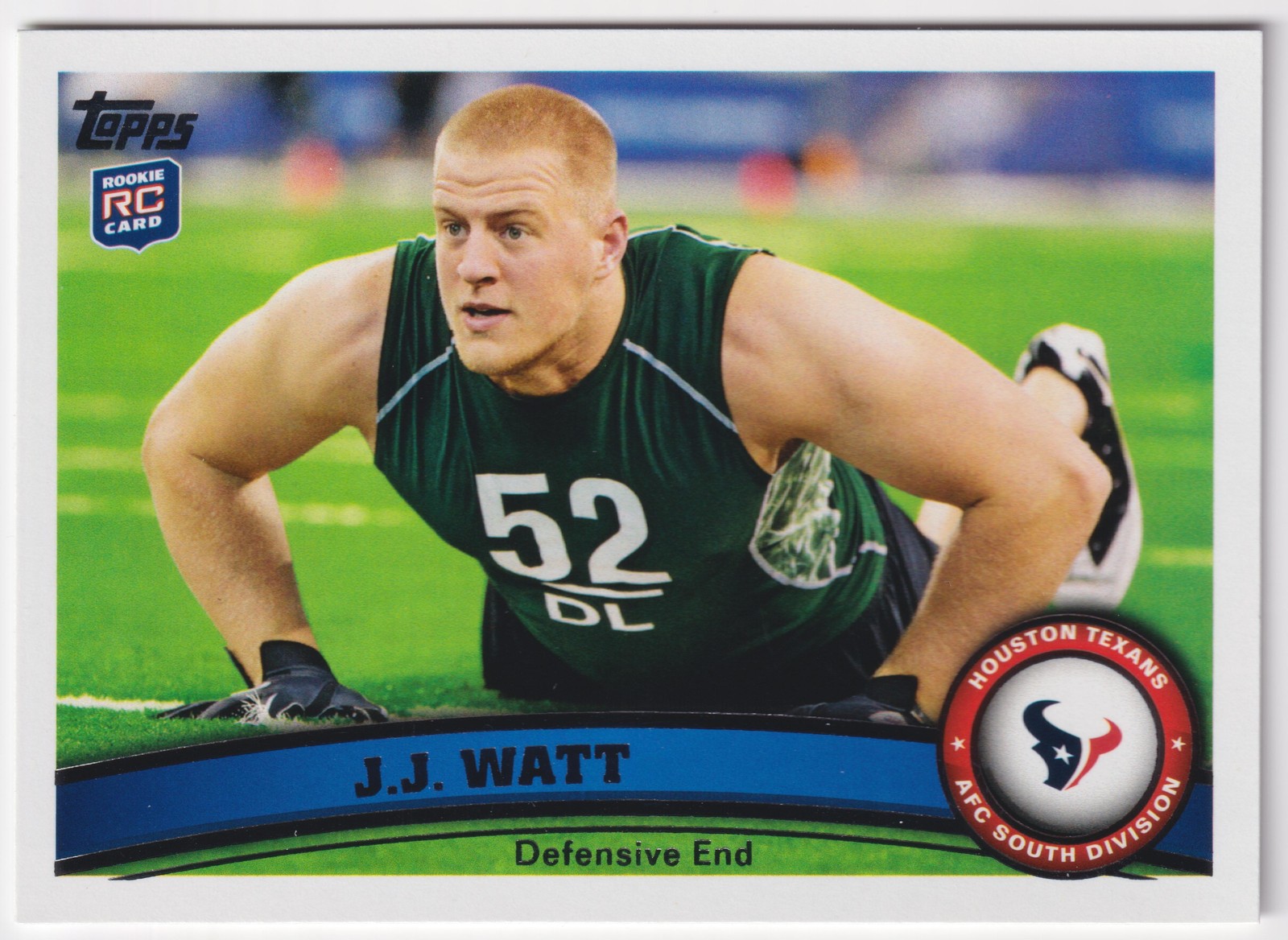 2011 Topps Football #331 J.J. Watt Rookie RC Houston Texans Future HOF