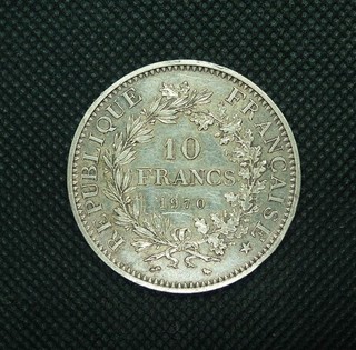 PIECE 10 F Francs Hercule 1970 Monnaie Argent Pas Semeuse Turin Fonte Fondre