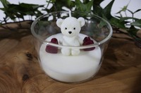Kerze BäR Im Glas Windlicht 8 X 5Cm Deko Kerze Handemade