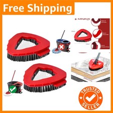 Versatile 2-Pack Cleaning Brushes for Kitchen and Bathroom   Easy Installation