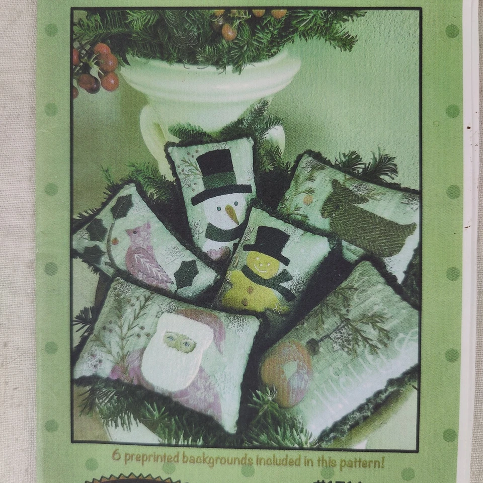 Christmas Bowl Fillers Holiday Festive Quilt Templates 4" x 6" Pillow Patterns - Image 2 of 4