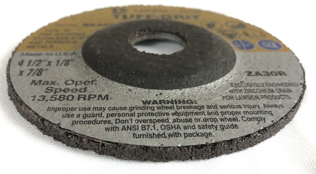 Lawson Tuff-Grit Grinding Wheel 60772 4-1/2