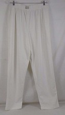 Cherokee Womens Elastic Band Knit Scrub Pants Size 16 U180 White 236G