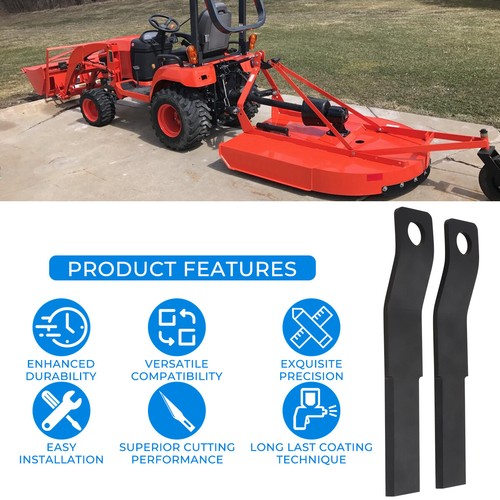 2pc Spring Steel Skid Steer Brh Cutter Cutting Blade For e W