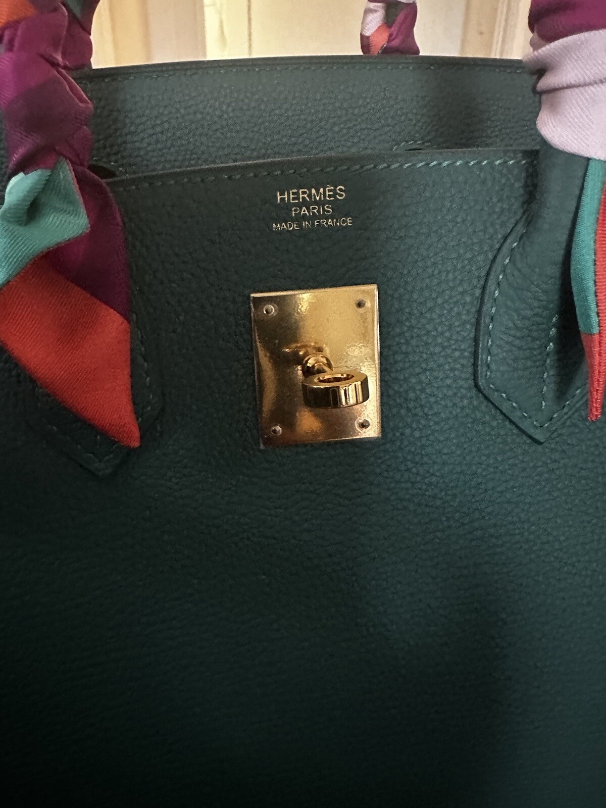 HERMES BIRKIN 30 TOGO MALACHITE GHW C STAMP 2018 PURCHASE | eBay