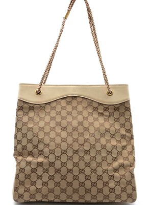 GUCCI ORIGINAL SHOULDER BAG TASCHE SHERRY SCHULTERTASCHE GG LOGO MANIA ELEGANT