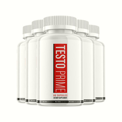 5-Pack Testoprime Capsules Extra Strength Formula Testo Prime (300 Capsules)
