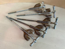 Lot of 5x LUDWIG LEEDY 40s Vtg Bass Drum TENSION T-ROD & HOOP CLAW Parts READ