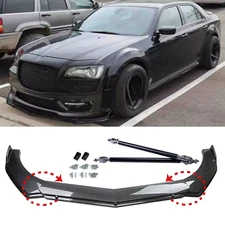 For Chrysler 300 2015-22 Carbon Fiber Front Bumper Lip Splitter Spoiler Body Kit
