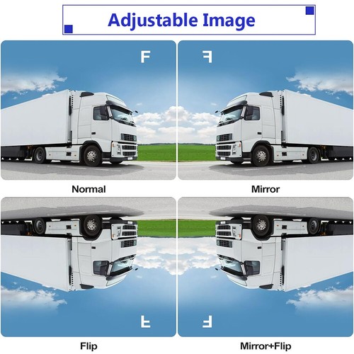 Wireless Car Truck Van Camper 5'' 1080P Monitor Rear View Backup Reverse Camera - Picture 5 of 13