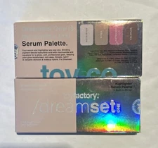 Toy Factory Dreamset One Highlighter Serum Palette 4 Shade Mirrored Compact 2025