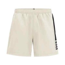 Image of BOSS Swim Shorts - Mens BOSS Dolphin Swim Shorts - Sky Blue, White - 50508798