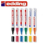 Edding 750 Lack Glanzlack glänzend permanent Marker Schwarz Blau Rot Grün