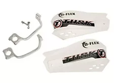 Tusk Mx D-Flex White Hand Guards Dirt Bike Atv Motocross Mx Handguards