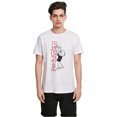 Merchcode Popeye Standing Tee Herren T-Shirt Baumwolle Jersey Print Showoff-Pose