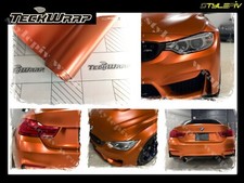 Film vinyle covering orange paprika satin chrome 152 x 50 cm de marque TECKWRAP