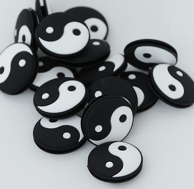 Yin und Yang Dämpfer schwarz/weiß, Vibrastop, Vibrationsdämpfer